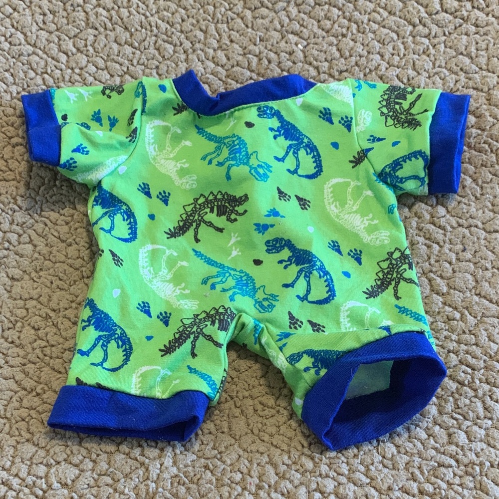 Build-A-Bear Green and Blue Dinosaur Outfit